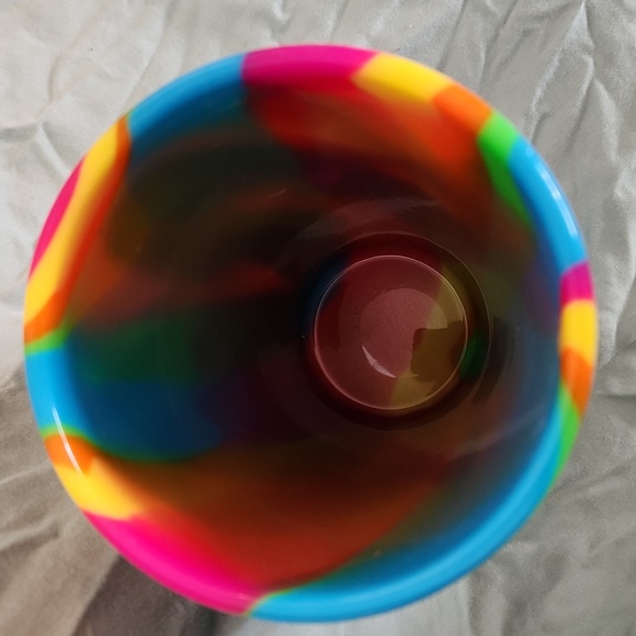 NWOT Silipint 16 oz. Silicone Pint Hippie Hops Blue Pink Yellow Green Orange - Picture 5 of 6